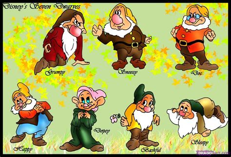 how-to-draw-the-seven-dwarfs-from-snow-white