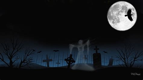 Halloween Graveyard Wallpapers on WallpaperDog