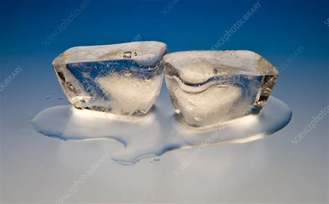 Ice Cubes Melting - Stock Image - C011/8735 - Science Photo Library