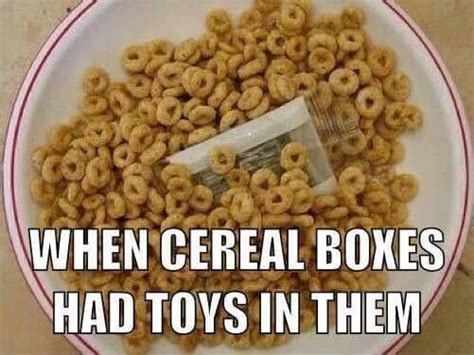 The thrill when the cereal box toy finally came out. | Childhood ...