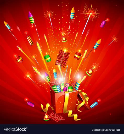 Firecracker explosion Royalty Free Vector Image