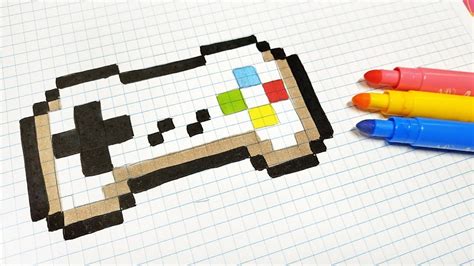 Handmade Pixel Art - How To Draw a command of super famicom #pixelart ...