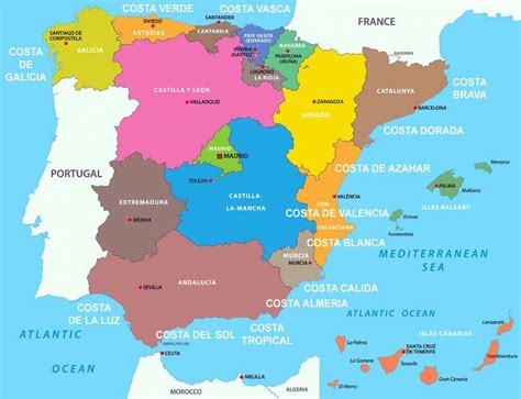 World Maps Library - Complete Resources: Maps Of Spain Regions