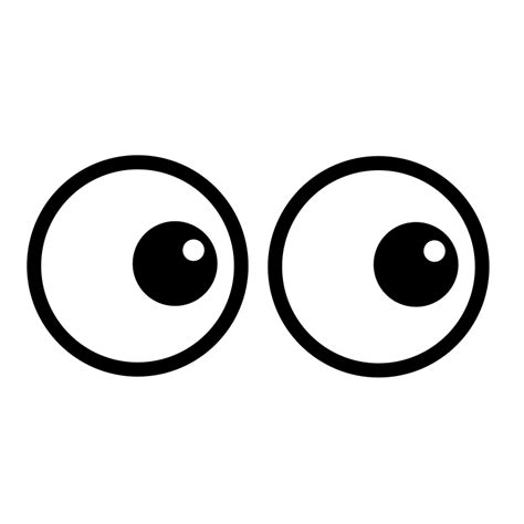 Eye PNG Cartoon - Circular Cartoon Eyes – Free Download