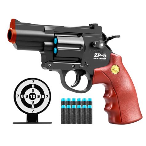 Buy Safe Toy Fake Model Revolver Toy for Boy with Ejecting Shell Soft ...