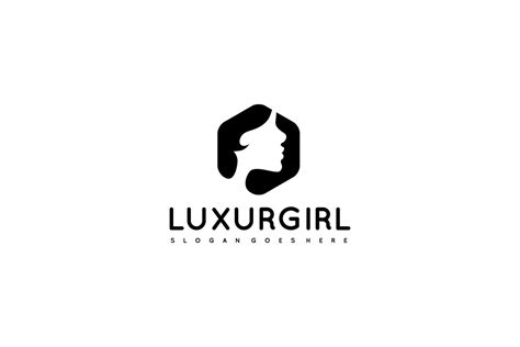 Luxury Girl Logo 203457 Vector Art at Vecteezy