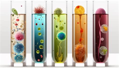 Premium Photo | Bacteria in test tubes in the laboratory generative ai