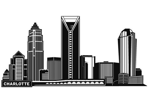 charlotte skyline outline - Google Search | Charlotte skyline, Skyline ...