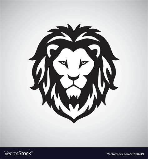 Lion head logo Royalty Free Vector Image - VectorStock