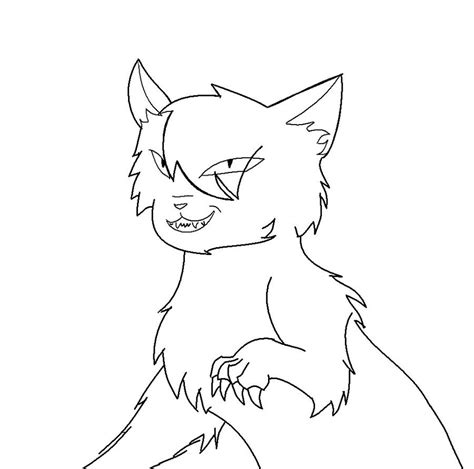 Evil cat lineart by emberstarfireclan on DeviantArt