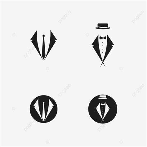 Man In Tuxedo Clipart PNG Images, Tuxedo Man Logo Vector Template ...