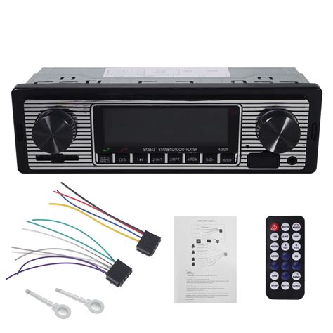 JLLOM Retro Car Stereo Audio Receiver - Bluetooth FM Radio with USB MP3 ...