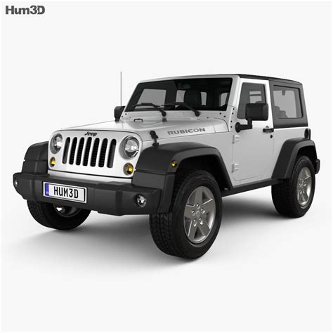 Jeep Wrangler Rubicon hardtop 2011 3D модель - Автомобілi на Hum3D