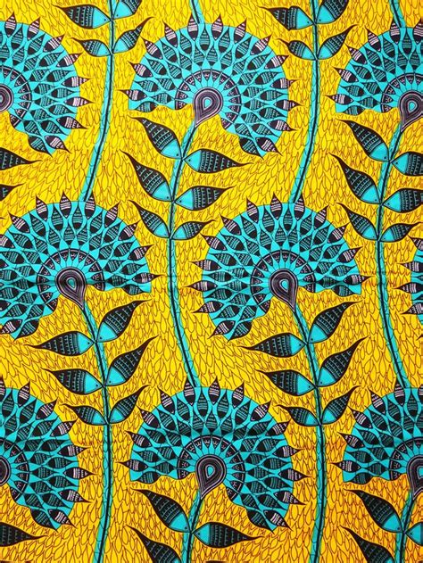 Ankara African Fabric Yellow Green African Wax Print Fabric by | Etsy ...