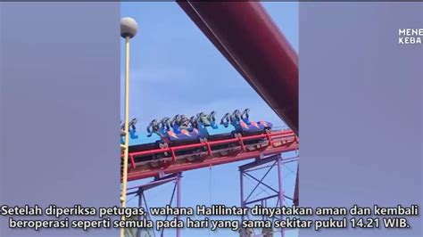 Viral! Wahana Halilintar Dufan Berhenti Mendadak