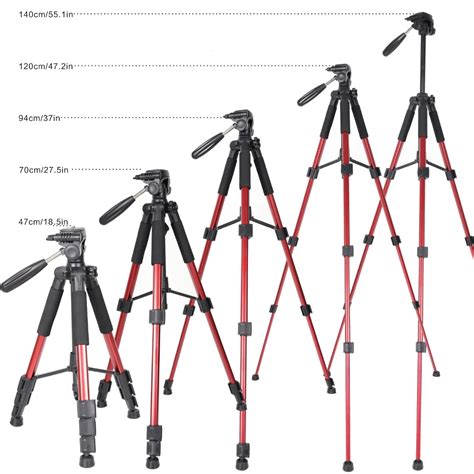 Travel Tripod Q111 Professional Portable Aluminum Camera Tripod&Pan He ...