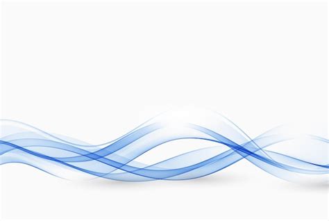 Premium Vector | Abstract blue and white wave background a flow of ...