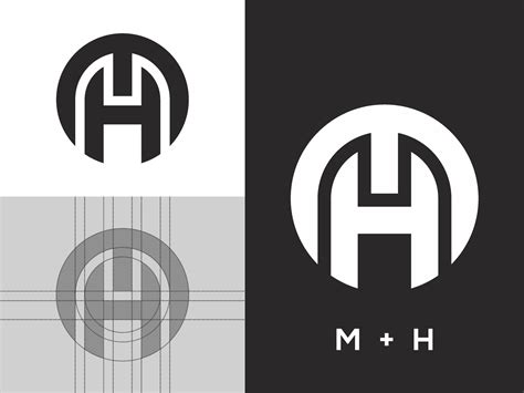 mh logo | Mh logo, Minimal logo design inspiration, Minimal logo design