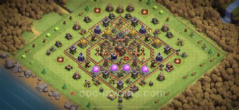 Best Anti 3 Stars Base TH10 with Link, Hybrid - Town Hall Level 10 Base ...