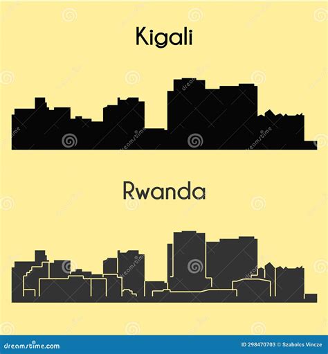 Kigali, Rwanda stock vector. Illustration of landscape - 298470703