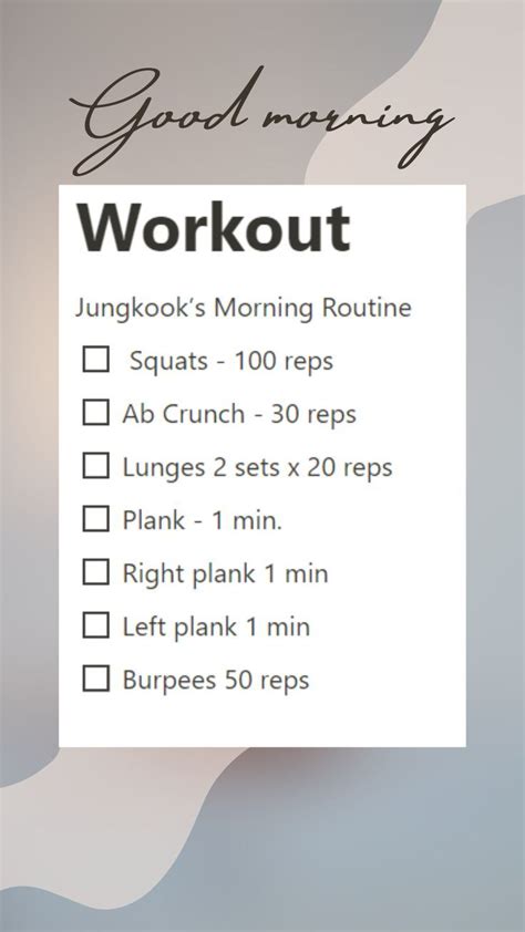 Jungkook's Workout in 2022 | Kpop workout, Belly pooch workout, Full ...