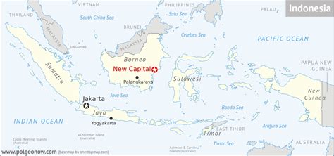 Map: Indonesia Makes Plans to Move Capital - Political Geography Now