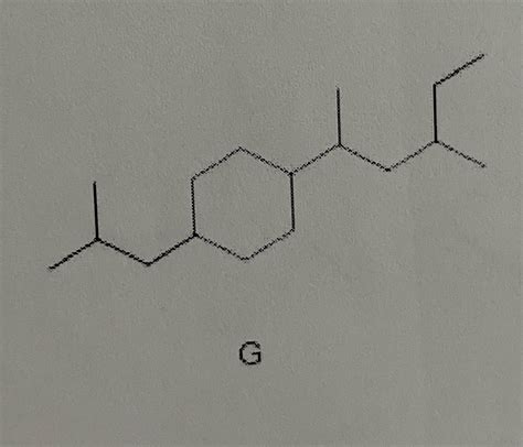 [Solved] Name the Cycloalkane using nomenclature. G | Course Hero