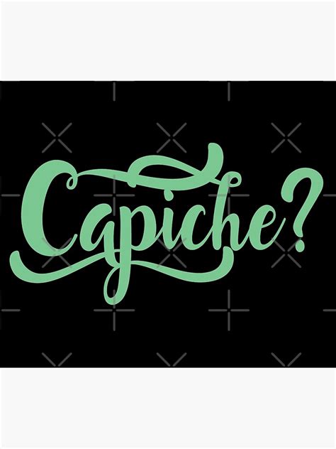 "Capiche | Capeesh | Italian Funny Humor Print" Travel Mug by ...