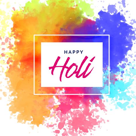 happy holi poster design with colorful stains - Download Free Vector ...