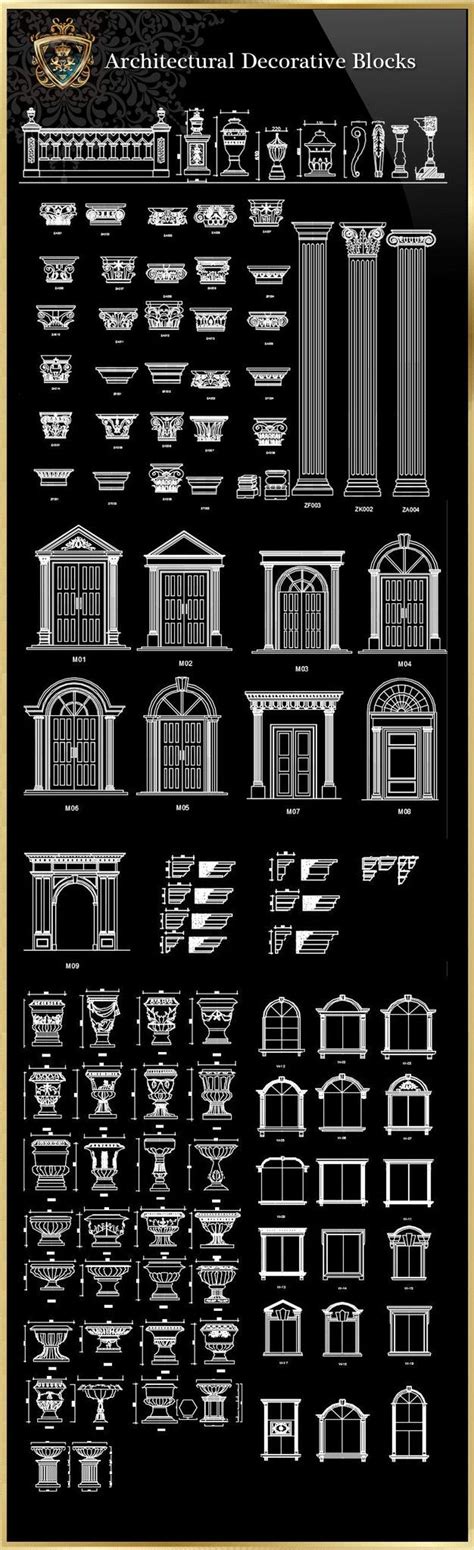 Royal Architecture Decorative Blocks – CAD Design | Free CAD Blocks ...