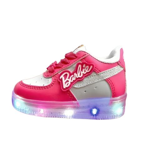 LED Light Up Barbie Sneakers — Comfy Children Shoes