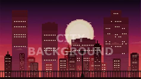 ArtStation - 2D Pixel Art City Backgrounds Pack | Game Assets