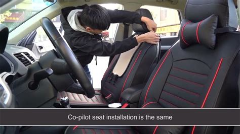 Car seat cover installation - YouTube