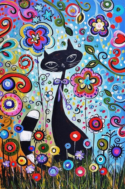 Abstract Cat Painting by Jolina Anthony - Fine Art America