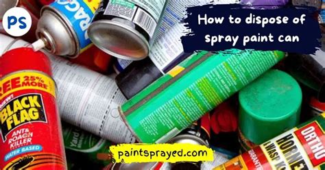 How to dispose of spray paint can - Paint Sprayed