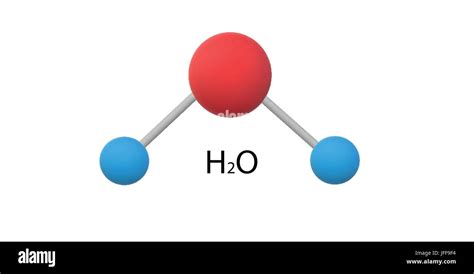 H2O molecule model Stock Vector Image & Art - Alamy