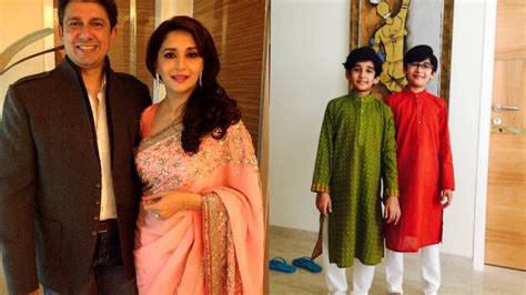 Actress Madhuri Dixit Family Photos with Husband, Sons | Madhuri Dixit ...