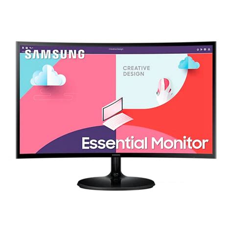 Samsung, Essential Curved Monitor, 24 Inches FHD, Black