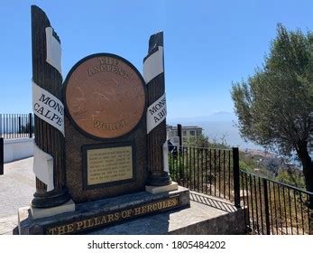 Pillar Hercules Monument Within Gibraltar Nature Stock Photo 1805167414 ...