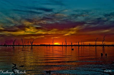 "Lake Mulwala sunset" by Kat36 | Redbubble