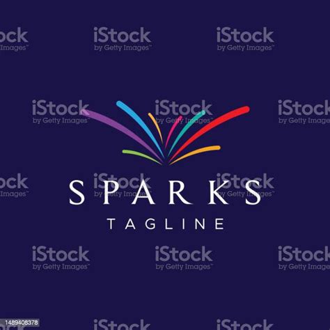 Creative Colorful Spark Logo Template Design In Modern Style Logotype ...