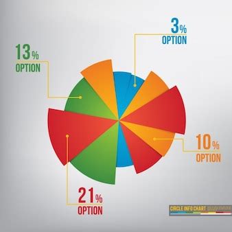 Free Vector | Pie chart infographic template