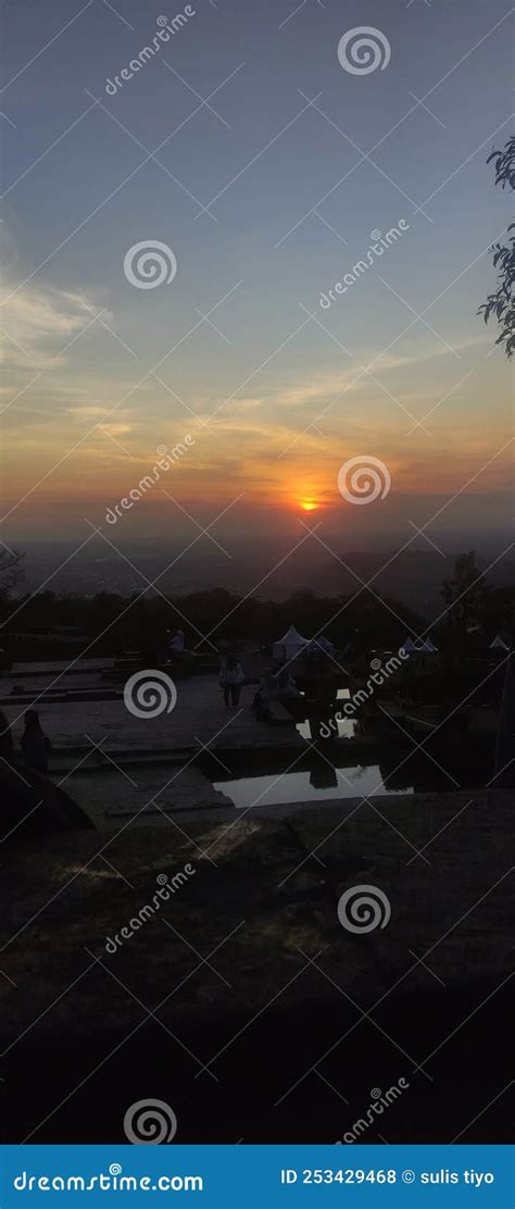 Sunset for Tebing Breksi Yogyakarta Stock Photo - Image of breksi ...