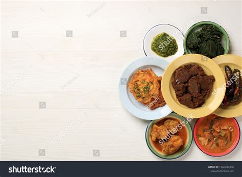 Various Culinary Padang Called Masakan Padang Stock Photo 1766634398 ...