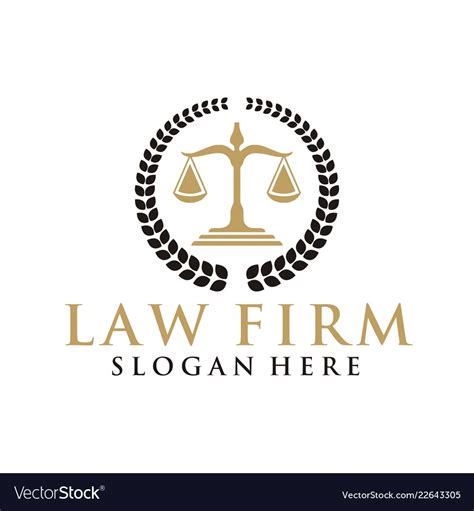 Law firm logo Royalty Free Vector Image - VectorStock