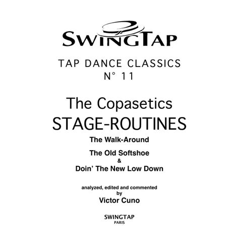 Copasetics Stage Routines