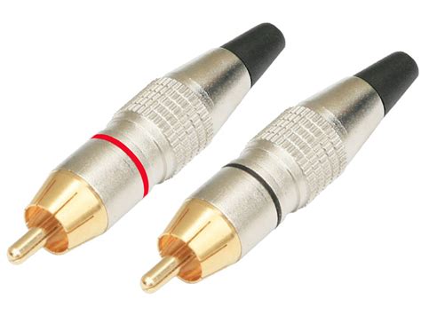 RCA07M 1 Pair RCA Male Plug Soldering Phono Connector - PropAudio