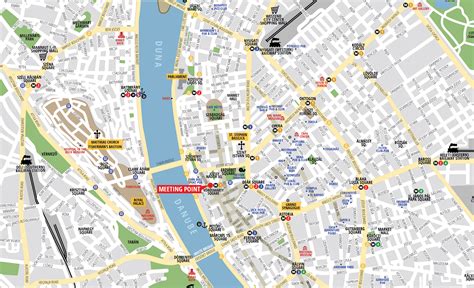 Budapest Attractions Map PDF - FREE Printable Tourist Map Budapest ...