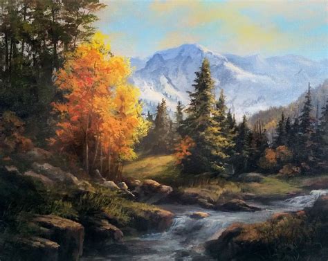 "Acrylic Landscape" Acrylic Painting by Kevin Hill Watch short painting ...