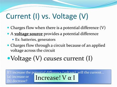 PPT - Electric Current Voltage Resistance PowerPoint Presentation, free ...